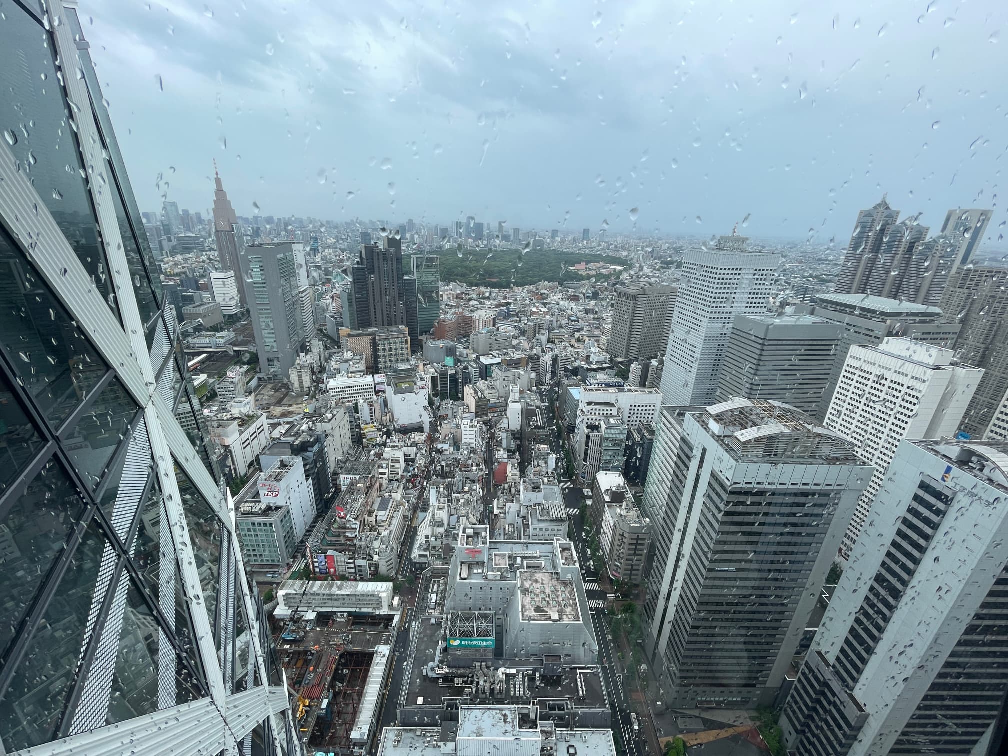 Shinjuku in rainy day